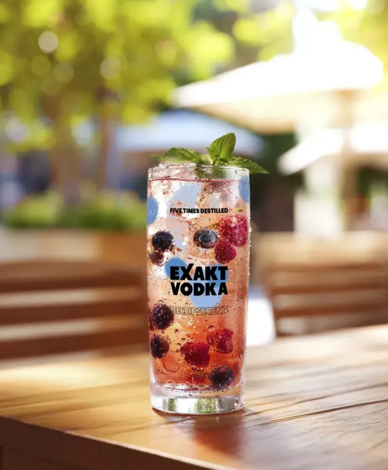 Fruchtgenuss im Glas mit Minze und frischen Beeren – der Berry Fizz.