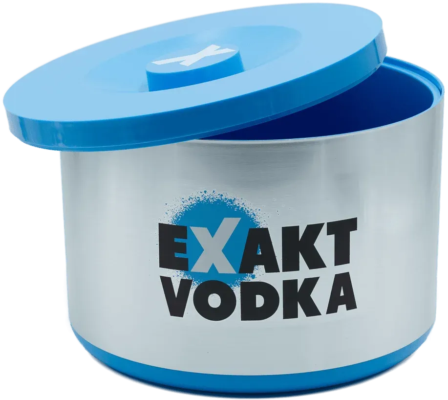 An exact vodka ice cube box.