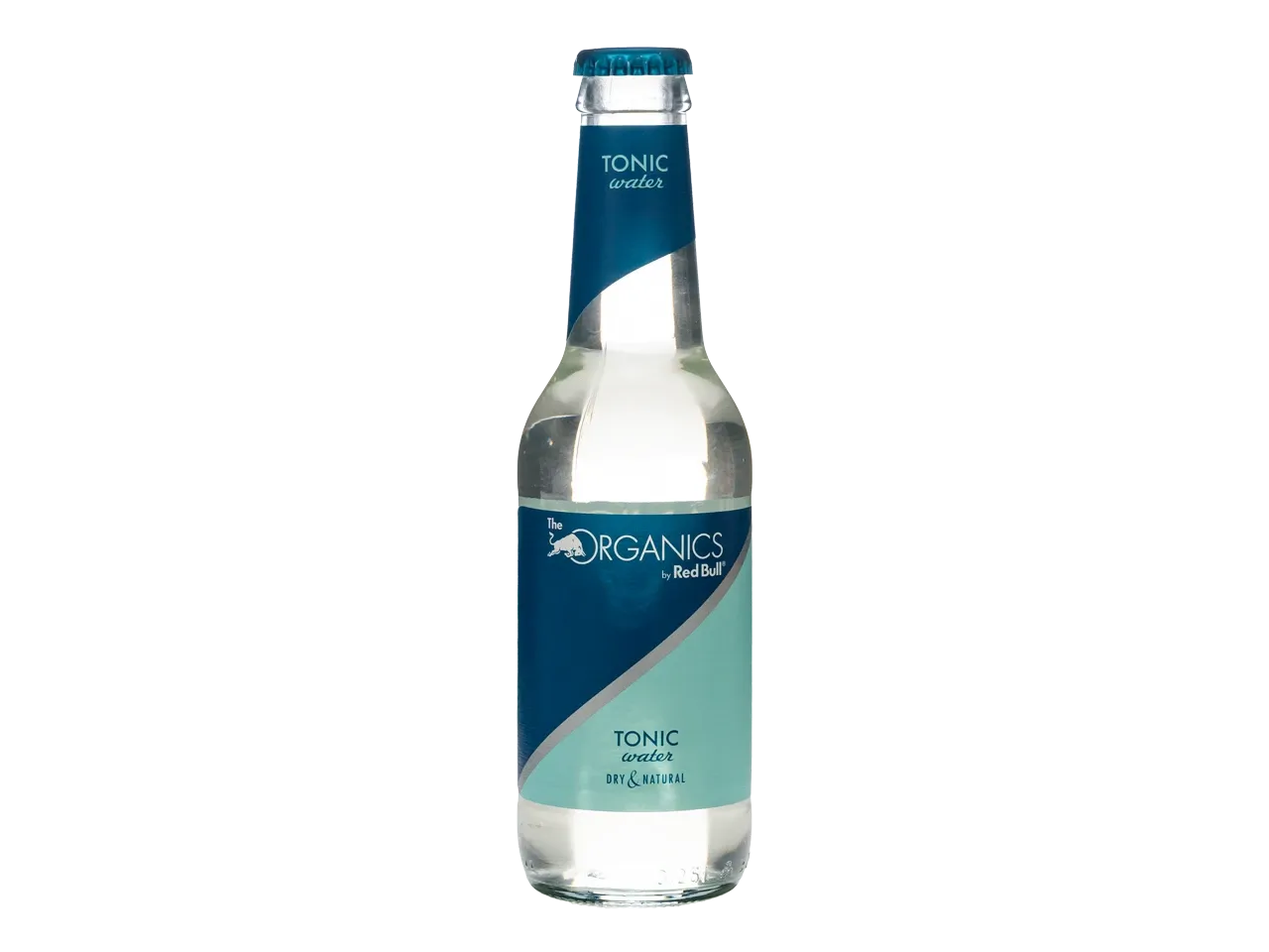 A bottle of Organics Tonic Water from Red Bull.