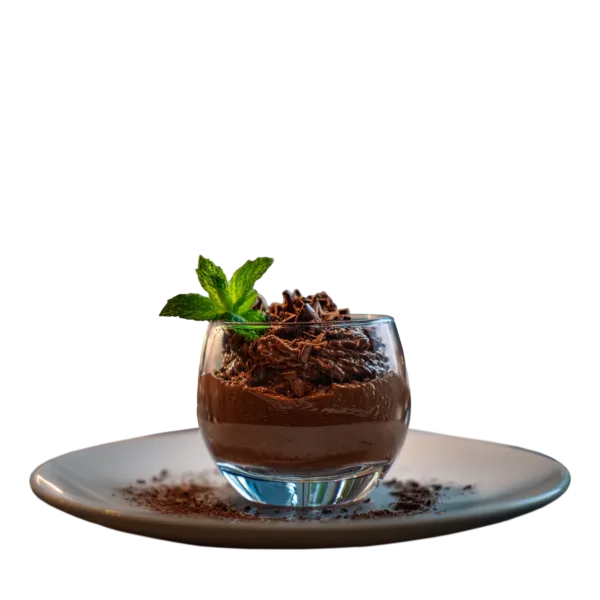 Die Schoko-Vodka-Mousse verbindet intensiven Schokoladengenuss mit einer verführerischen Note.