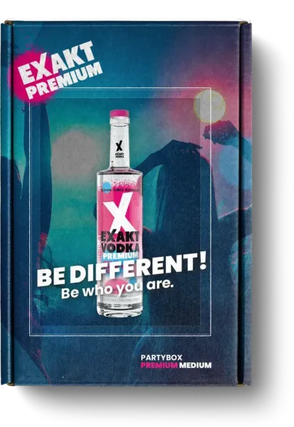 A party box in medium size with premium vodka.