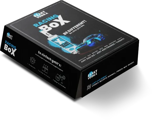 An EXAKT Vodka Racing party box.